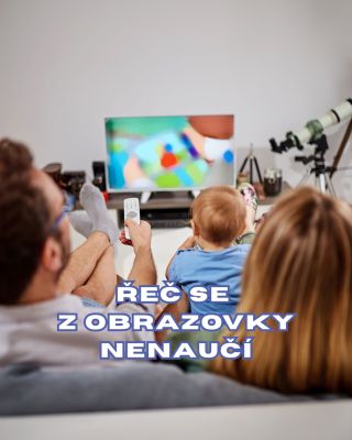 Televize sama o sobě neučí mluvit. 📺 Učení se děje v dialogu mezi vámi a dítětem. 🗣 ✔️Vyměňte jeden díl pohádky v televizi...